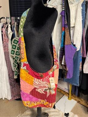 Patchwork Quilted Crossbody Bag in Multicolor